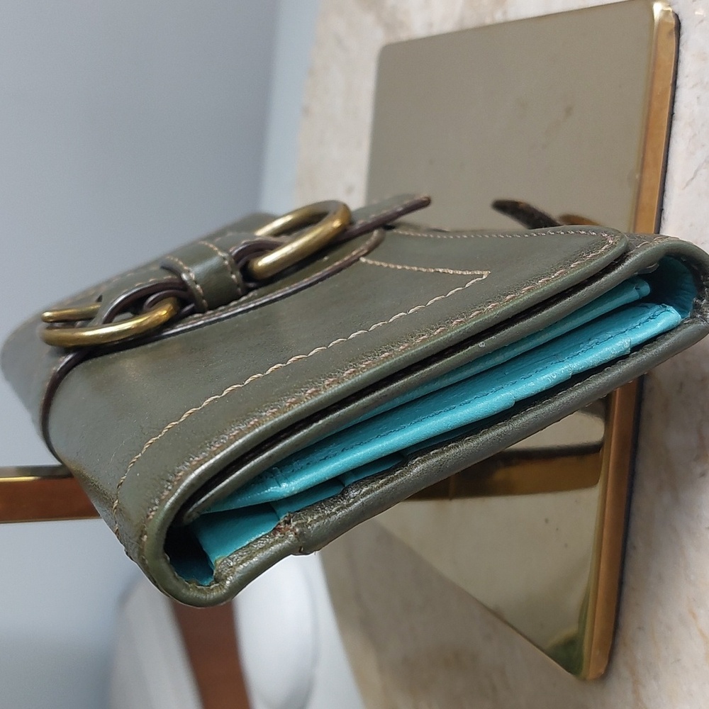 Coach legacy Garcia 65th Anniversary🫒 olive & Aqua Vachetta rare💚 1941 - Picture 4 of 13